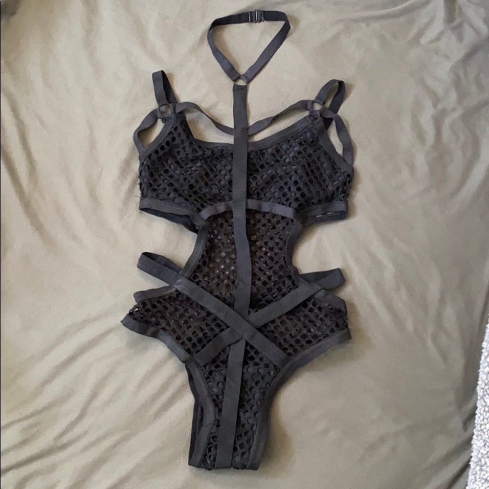 Super cute strapped bodysuit!